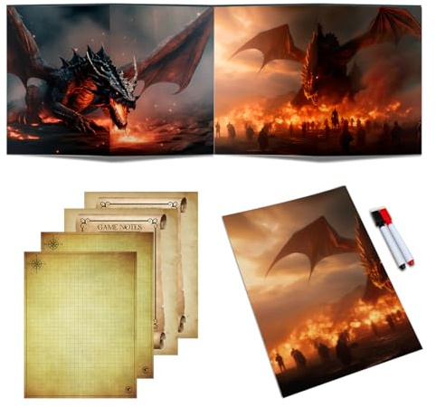 Power BeastDungeon, DM-skärm, spelparaply Dungeons & Dragons, D&D Master Screen, Dungeon Master, DND, D&D 5e