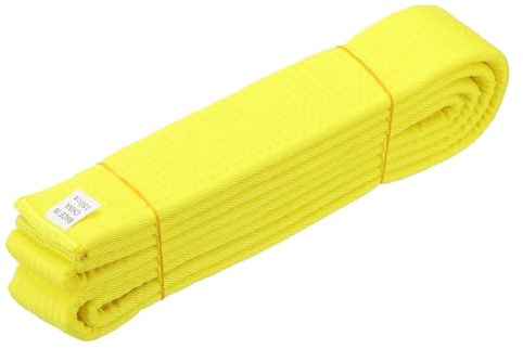 YELARXI Karate Belt, Martial Arts Ranking Belts Solid Cotton Double-Layered Core Long Soft Training Equipment