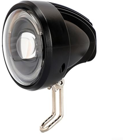 HomeVortex Phare avant de vélo électrique 48 V avec feux de croisement et feux de circulation diurnes IPX4 étanche pour vélo électrique, scooter, gros pneu, noir