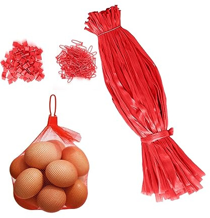Molyorch 100 Piezas Bolsa Reutilizable de Malla, Bolsa de Malla para Compra de Playa, Nueces y Comestibles