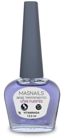 Base de tratamiento uñas fuertes Masnails de 13,5ml vitaminada con queratina, vitamina E, aceite de ricino, fortifyer y biotina