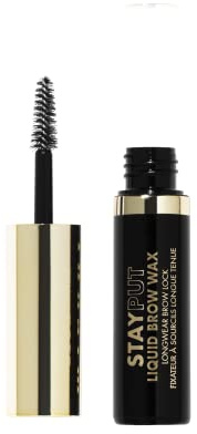 Milani Stay Put Liquid Brow Wax - 16HR Wear Clear Eyebrow Gel with Shea Butter & Argan Oil - Sculpting & Lifting Brow Lamination Formula with Precision Tapered Brush - Cruelty-Free - 0.17 fl oz