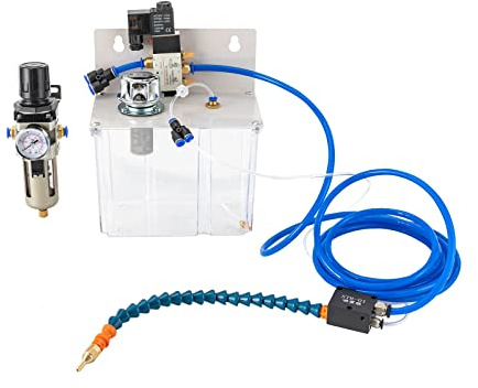 3L Coolant Cooling Spray Pump for Air Pipe Lathe Milling Coolant Lubricant Spray System, for Metal Cutting Engraving Cooling