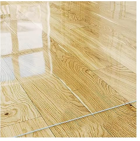 Bambusteppich Kunststoff-Bodenschutz, 1,5 mm dick transparente Vinylbasis Decken Staubabdeckung, Wasserdicht, kratzsicher und transparente Bürostuhlkissen ( Color : WxH , Size : 120x500cm/3.9x16.4ft )