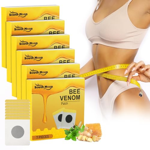 ACWOO Bigift-slimmningsplaster, bigift lymfdränage slimmningsplaster, bigiftplåster för att ta bort dem, Bee Venom plåster för viktminskning, avgiftning, laxermedel (42 st)