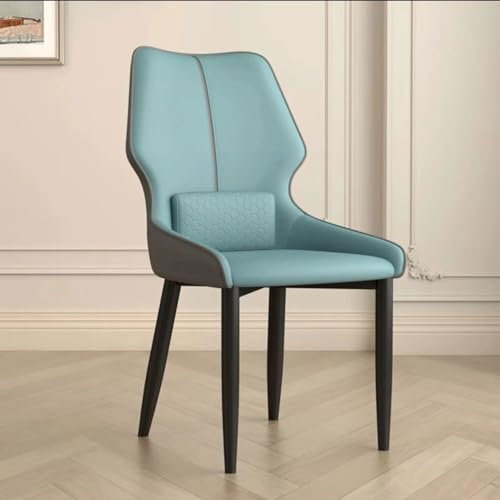 Set mit 4 Küchenstühlen, Esszimmerstühlen, Lounge-Lounge-Sitz-Eckstühlen, Leder-Empfangsstühlen, Frisierstühlen mit hoher Rückenlehne und gepolstertem Sitz, Verhandlungsstühle