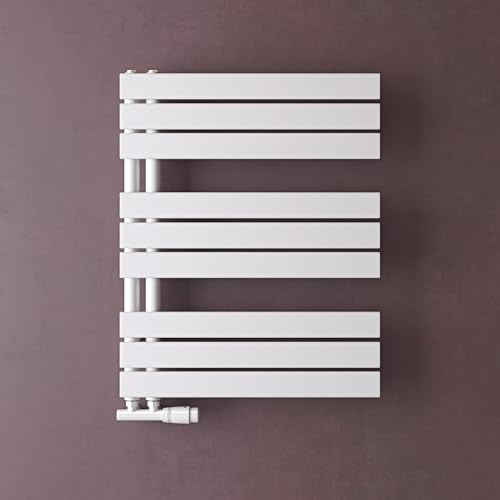 doporro Heizkörper Bad Handtuchheizkörper 76x60cm Badezimmer Badheizkörper Badheizung Handtuchtrockner Handtuchwärmer Seitenanschluss Weiß