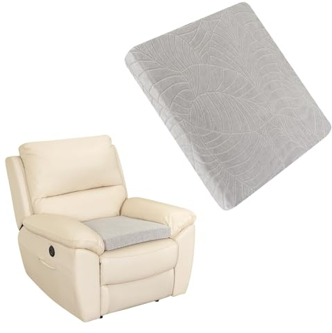 GOSTADY Recliner Cushions for Long Sitting Foam Seat Cushion Soft Tufted Layer for Elderly Seniors, Recliner Chair, Floor Pillow, Office Chair, Car, No Pressure on Thighs, 20X20X3 Inch - Light Grey
