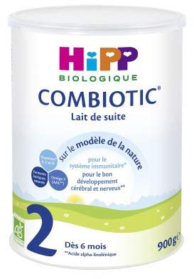 Hipp Biologique Lait combiotic 2ème age dès 6 mois - La boite de 900g