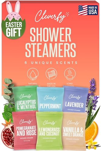 Cleverfy Shower Steamers Aromatherapy - Mothers Day Gifts for Mom, Wife from Husband, Grandma, Daughter and Sister - Birthday Gifts for Women, Mom, Teens, Girlfriend and Her - 6 Tablets