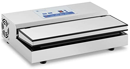 Royal Catering Machine Mise Sous Vide Alimentaire Appareil Pro Emballeuse Professionnelle Sous Videuse Scelleuse Automatique RCVG-41 (440 W, Largeur Sacs 31 cm Max., 6 Fonctions, Inox, Tactile)