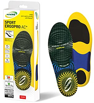 Noene Solette AC + ERGOPRO Solette antiurto per scarpe sportive perfette per lo sport e per la vita di tutti i giorni, ideali per uomini e donne - 42