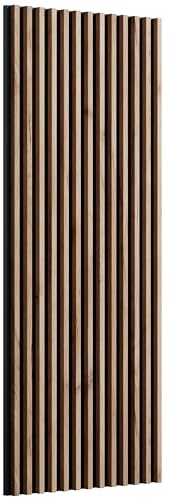 Planetmöbel Mobile da ingresso, pannello decorativo da parete, rovere dorato/antracite, 120 x 50 x 3,2 cm (A x L x P)