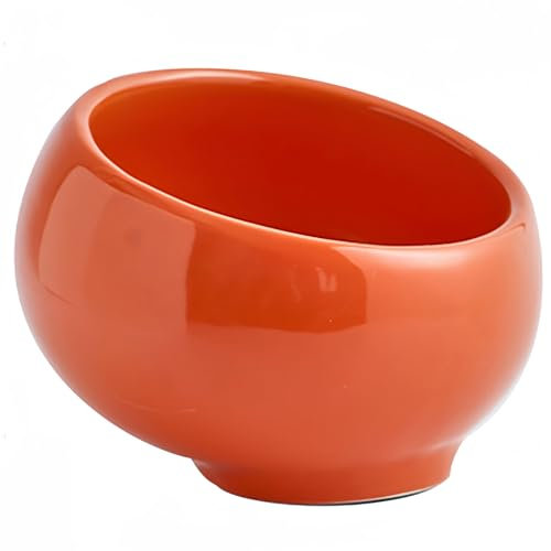 Dowbom Ciotola per chiavi per tavolo d'ingresso, contenitore per caramelle, scaffale in metallo, decorazione per la casa, ciotola per caramelle per ufficio (arancione, 15,2 cm), CWW-003