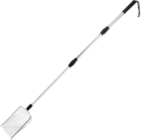 Setaccio per sabbia da spiaggia, strumento per setacciare i tesori dei denti di squalo, portatile per bambini, setaccio per conchiglie con manico regolabile, per avventure, e cacce costiere