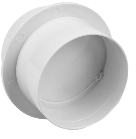 Ventilation Duct Check Valve Round Air Duct Damper ABS Exhaust Fan Backdraft Stopper Inline Non Return Vent Pipe Valve for Bathroom Extractor Fan Kitchen(80MM)