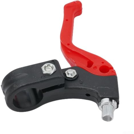 Besttoolifes Manillas de freno de palanca de diámetro para niños, 22 pares izquierdos, para manubrio, construcción de plástico, color negro, rojo, verde, azul, rosa, repuesto Cm Plus (rojo)