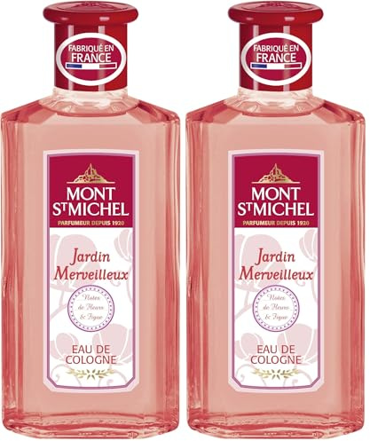 Mont Saint Michel - Eau de Cologne Jardin Merveilleux - Fleurs & figue - Flacon 250 ml (Lot de 2)