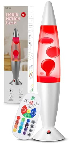 DoXtreme Lámpara de Movimiento Líquido LED de 16 con Mando, 17 Colores RGB
