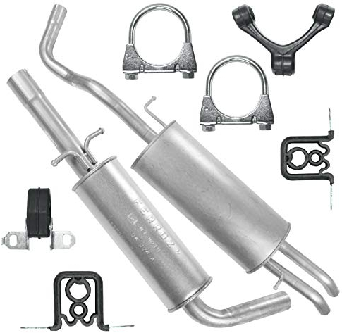 Adamot Auspuffanlage Schalldämpferset Auspuff für Toledo 2 II 1M Octavia I 1 1U New Beetle I 1 9C Bora Golf 4 IV Kombi Variant