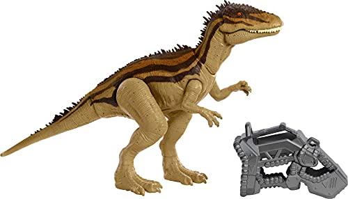 Jurassic World HBX39 - MEGA-Zerstörer Carcharodontosaurus Dinosaurierfigur mit beweglichen Gelenken, Dinosaurier Spielzeug ab 4 Jahren