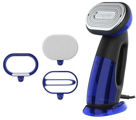 Conair 2-in-1 Handheld Steamer and Iron for Clothes, Turbo ExtremeSteam 1875W Garment Steamer and Clothing Iron,Black / Blue