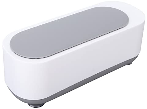Limpiador Ultrasónico, Limpieza Profunda de 360 ° Limpiador Ultrasónico de Joyas Vibración de Alta Frecuencia Limpieza con una Llave Máquina de Limpieza Ultrasónica para Joyería, Anteojos, Collares