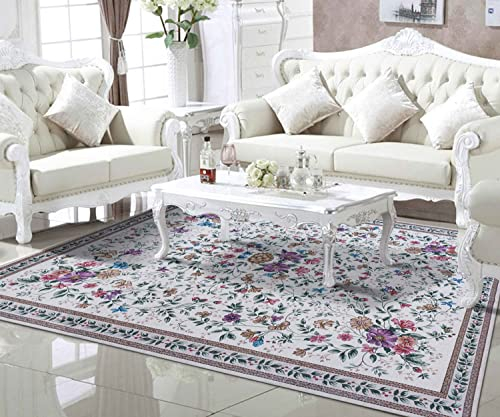 TALETA Teppich Wohnzimmer waschbar, Orientalisch Teppich Vintage für Wohnzimmer, Schlafzimmer, Küche Groß: 240x340cm