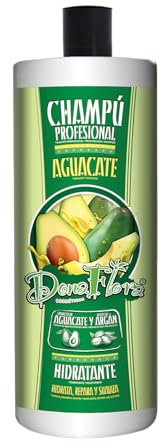 Dona Flora - Champú Hidratante de Aguacate & Argán - Nutrición y Suavidad - Revitaliza Cabello Seco y Dañado - Hidratación Intensa y Duradera - Brillo Natural - 1000 ml