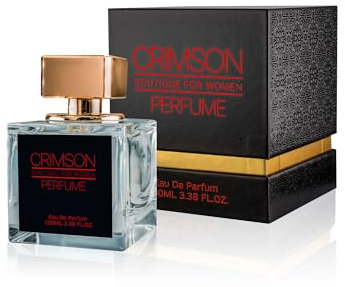 Atlantic Perfume Crimson Red - Perfume For Women - Long Lasting Eau De Parfum 100ML For Ladies And Women - Best Gift For Her Women perfumes Premium Ladies Perfume (Red)