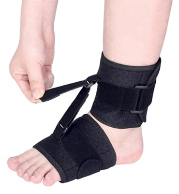 Wilsonzin Soporte para pie caído,Soporte ortopédico para caída de pie Férula Nocturna Para Fascitis Plantar para Tendinitis De Aquiles, Caída Del Pie, Problemas En El Talón Del Tobillo