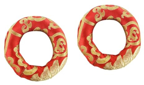 Alasum 2pièces Coussin Pour Bol Chantant Bouddhiste Accessoire De Couleur Aléatoire Pour Pratiques Spirituelles Et Décoration Bouddhiste