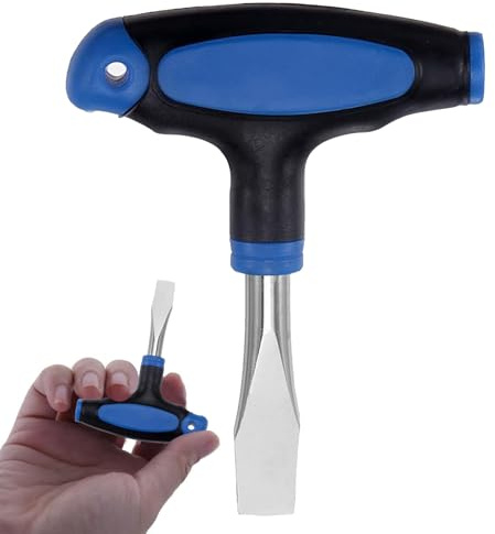 T Handle 10.8mm Flat Head Screwdriver, for Film Sets, Blue Black