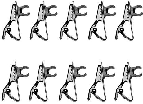 10 Piezas Micrófono de Solapa Tie Clip,Metal Clips de Micrófonos, Pinza de Micrófono Lavalier Clip Mic para Grabación de Vídeo