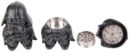 Mut - Macinino per spezie, 3 pezzi, per spezie, polline, caffè e fiori - Grinder - macinatore - frantoio - Starwars - Darth Dad - Death Star