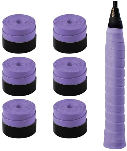 MEGAVOW 6 Pezzi Grip Racchetta Padel, Grip Racchetta Tennis, Nastro Racchetta Tennis Antiscivolo, Grip Racchetta Badminton Overgrip Padel per Racchetta da Tennis Badminton Squash