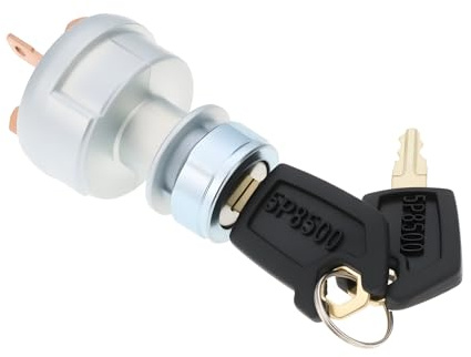 SG Store Interruptor de Encendido de 4 Pines con Llaves 9G7641 9G-7641 095-9269 Compatible con Caterpillar 825C 816F 825G 826C