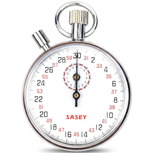 Cronometro meccanico anni '30 Cronometro analogico portatile con pausa Cronometri in acciaio inossidabile Timer per arbitro sportivo Conteggio ciclismo in esecuzione - Cronometri