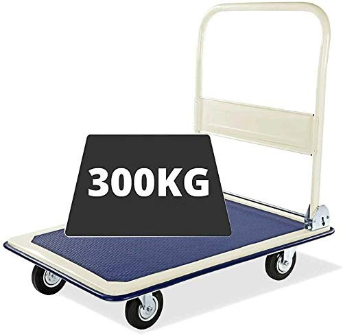 TMZ® 300Kg Heavy Duty Folding Trolley Cart Platform Flat Barrow Sack comfortable
