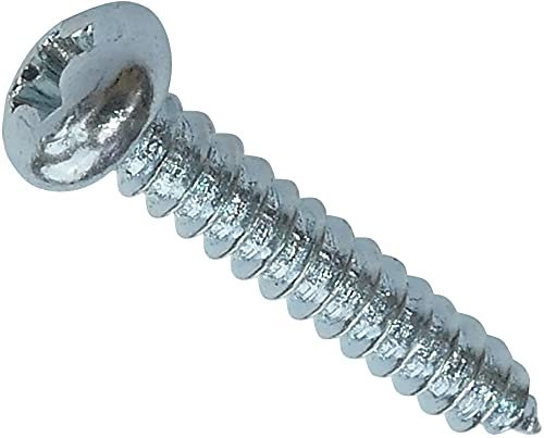 AERZETIX - C51148 - Set di 100 - Viti autofilettanti M2.2x13mm a testa tonda bombata - con impronta a croce PH - DIN7981 - in acciaio zincato - lamiera assemblaggio fissaggio serraggio foratura