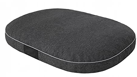 millybo OVAL ÖKOLEINEN Hundematratze, Hundebett für Kleine, Mittlere, Große Hunde - Robustes, wasserdichtes Hundekissen, kuscheliges Schaum Tierbett, Outdoor & waschbar - 70x50x15cm Schwarz