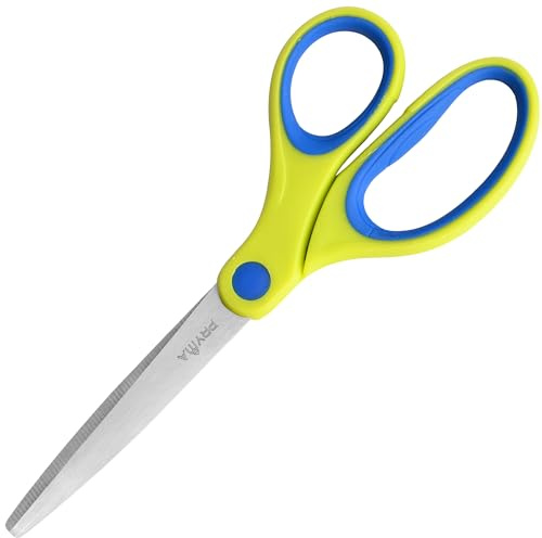 Pryma Forbici Punta Tonda 16 cm – Sicure e Resistenti, Ideali per Scuola, Ufficio e Casa, Colore Verde