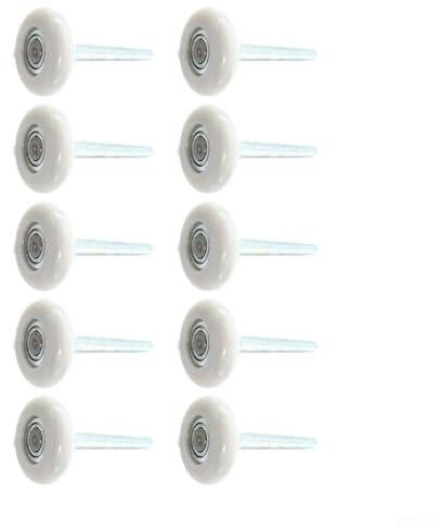 10 accessori elettrici per porta del garage, 12 cm, in nylon, con cuscinetti a sfera silenziosi per garage