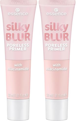 Essence Cosmetics Prebase Atenuadora De Poros Porless Blur, Refinamiento De Poros, Priming, Resultado Inmediato, Translúcido, 30 ml (Paquete de 2)