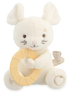 Kaloo - Ratón de peluche con anillo de dentición refrigerante - Juguete para bebés de microterciopelo y silicona flexible - Alivia las encías sensibles - Lavable - A partir de 6 meses - K208008