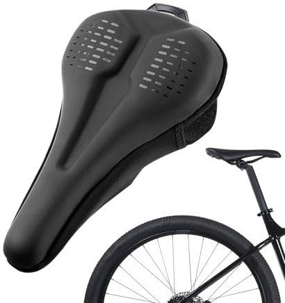 Copertura per Sella di Bicicletta | Cuscinetto in Silicone Impermeabile e Antiscivolo | Coperture Sella Bicicletta - per Pendolari Strada Montagna Ciclismo Avventura Gare Uomo Donna