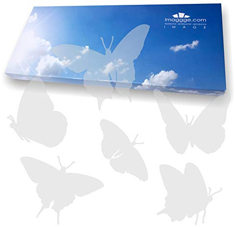 imaggge.com - Pegatinas antigolpes para puertas de cristal (18 mariposas); evitan que las aves o las personas se golpeen contra los cristales.
