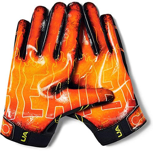 Under Armour Men's F7 Novelty Football Gloves , Black (001)/Black , X-Large