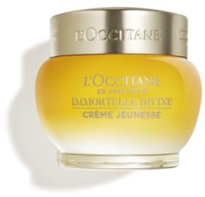 L'Occitane Immortelle Divine Cream, Anti-Aging Face Moisturizer, Firms Skin & Helps Reduce Fine Lines, Wrinkles & Age Spots, Daily Hydrating Skincare