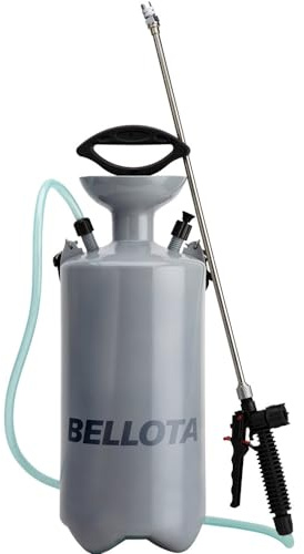 Bellota 3710-05 - Pulverizador con Mochila de pulverización a presión, Mochila de 5 litros para fumigar con Lanza, Gris